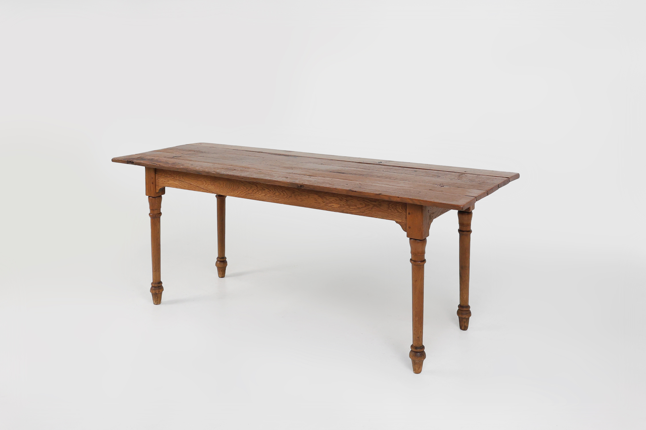 Rustic farmhouse table in pine wood, France ca. 1850thumbnail